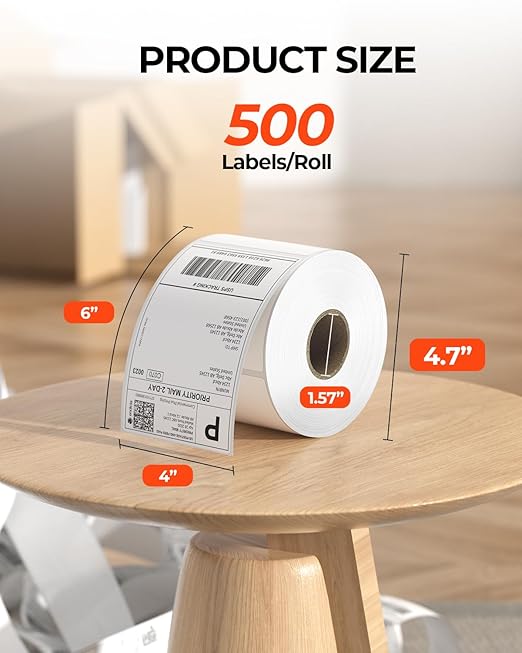 MUNBYN Thermal Direct Shipping Labels, 4x6 Labels - Image 2