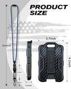 LIUGX Badge Holder with Heavy Duty Breakaway Lanyard, Carbon Fiber-Texture - Image 6