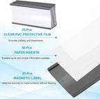PATIKIL Magnetic Label Holder 4" x 2" - Image 3