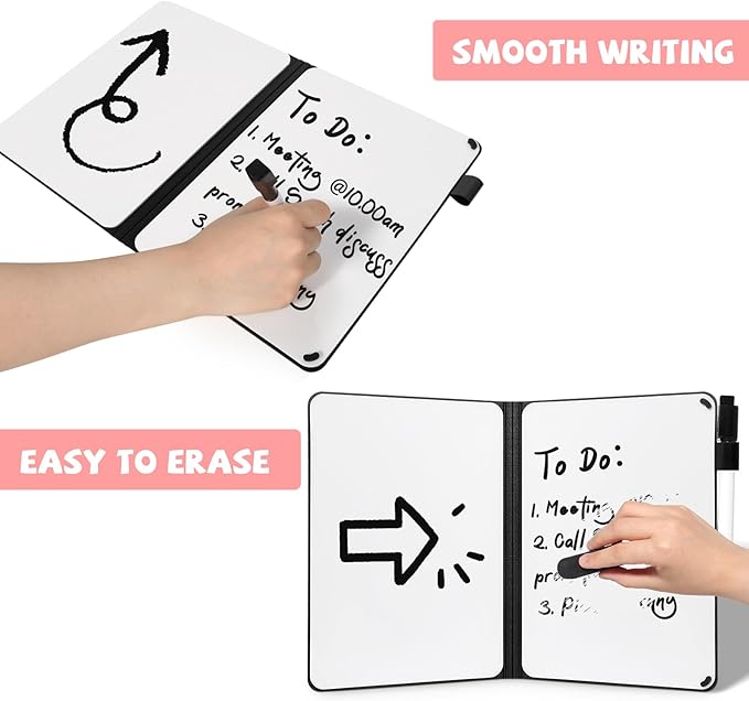 AGM Portable White Board Dry Erase, Double Sided Folding Whiteboards - Image 2