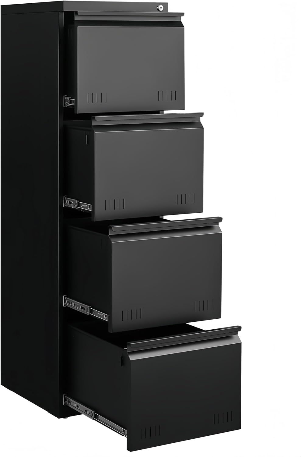 approgreent vertical 4 drawer file cabient with lock, main product view