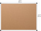 VIZ-PRO Cork Notice Board, 36 X 24 Inches - Image 2