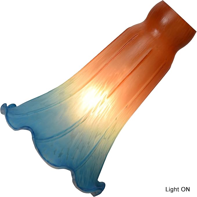 Bieye LS22 Lily Flower Blown Glass Lampshade - Image 2
