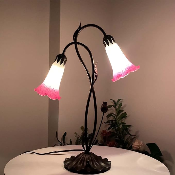Bieye LS02 Lily Flower Blown Glass Lampshade - Image 4