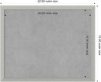 Amanti Art Silver Framed Magnetic Board 18x22 Small Vision Board - Image 4