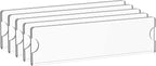 Richboom Acrylic Wall Name Plate Holder, 2x8 Inch, 5 Pack Clear Acrylic Sign by Richboom