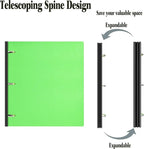 INFUN Telescoping 3 Ring Binder, Portable Plastic 0.75 inch 3 Ring Binder - Image 2