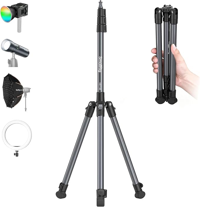 SMALLRIG 74.8"/ 6.23 ft Adjustable Light Stand Photography, Max Load 8.8 lb by SmallRig