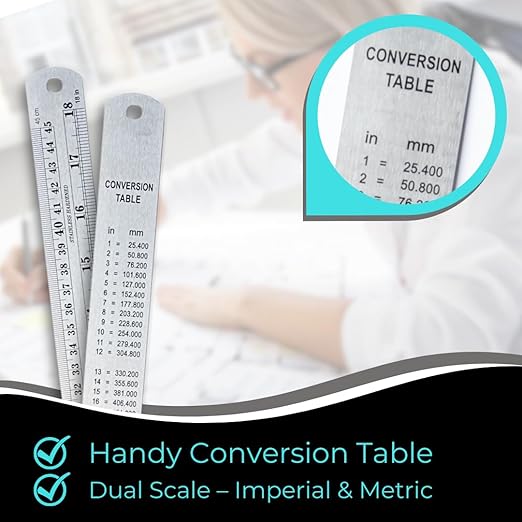 NOKKO Metal Ruler 18 Inch - Image 4