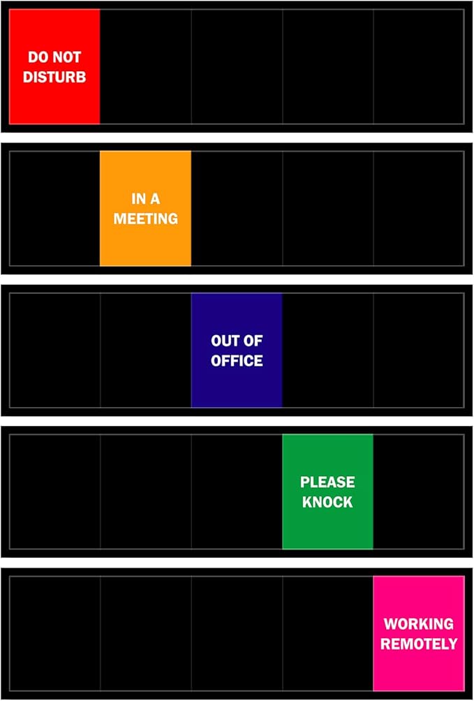 Office Door Sign, Do Not Disturb/Please Knock/Out of Office/in a by LoYinLo