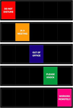 Office Door Sign, Do Not Disturb/Please Knock/Out of Office/in a by LoYinLo