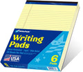 WritePads Legal Pads 8.5 x 11, Wide Ruled Note Pads, 50 Sheets, Sturdy back by WritePads