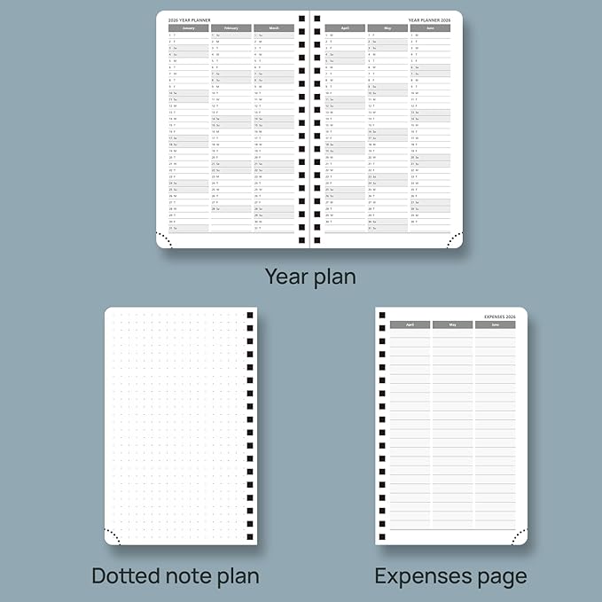 POPRUN Pocket 2026 Planner Weekly and Monthly - Image 5
