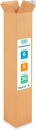 Tall Moving & Shipping Boxes 6 x 6 x 36 inches by IDLPackaging