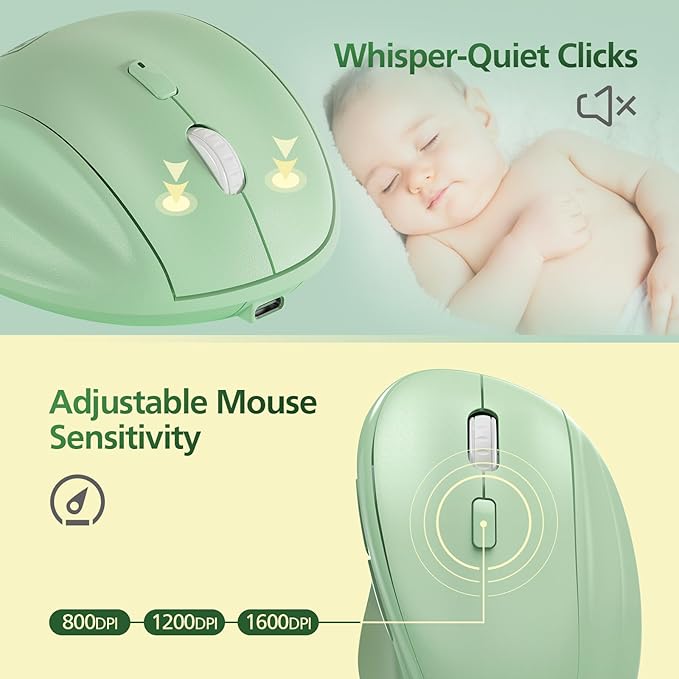 Micropack Ergonomic Vertical Wireless Bluetooth Mouse - Image 6