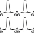 HENABLE 4PCS Premium Black Iron Plate Stands by HENABLE