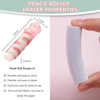 Retractable Pencil Eraser, Cute Erasers, Kawaii Cat Paw Eraser, Suitable - Image 5