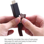 Alex Tech 10ft - 1/4 inch Cord Protector Wire Loom Tubing Cable Sleeve Split - Image 2