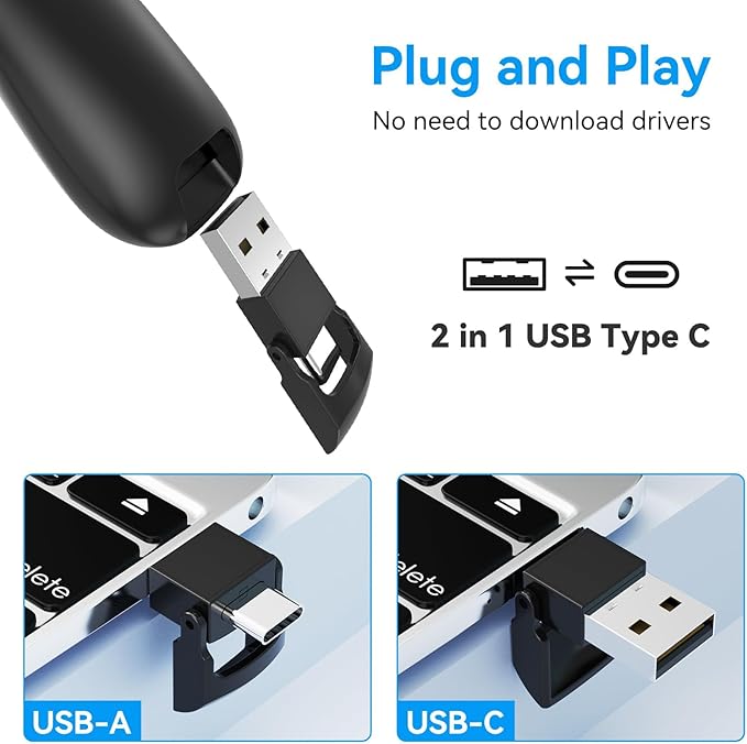 Wireless Presentation Clicker PowerPoint Presenter Remote: Clicker - Image 3