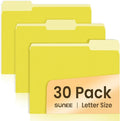 SUNEE File Folders, 30 Pack Manilla Folders 8.5 x 11, Colored File Folders Home by SUNEE