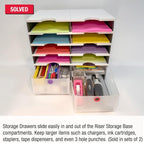 Ultimate Office TierDrop Storage Drawers Measure 9w x 12d x 4 3/4 Inches High - Image 3