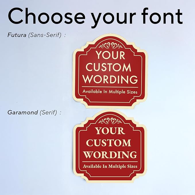 Custom Personalized Red Brick Style 12x12inch Outdoor Aluminum Driveway Signs - Image 9