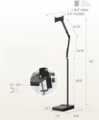 2-in-1 Tablet Floor Stand with tablet stand - Image 5