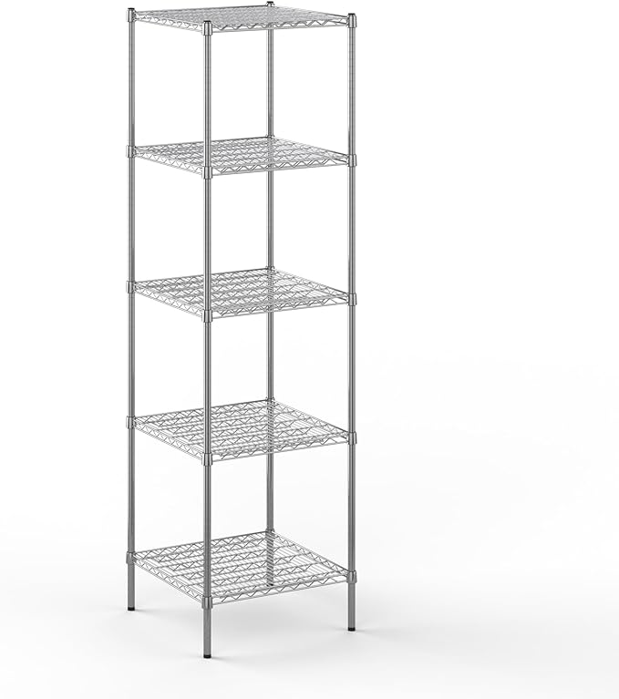 Regal Altair 24" Deep x 24" Wide x 86" Height Wire Shelving Kit | 5-Tier | NSF by Regal+Altair