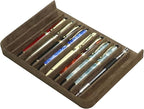 MIVLXLX PU Leather 12 Fountain Pen/Pencil Tray Case Organizer, Fashion Design - Image 7