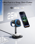 ESR for 3 in 1 Charging Station, Qi2.2 Certified 25W MagSafe Charger Stand - Image 2