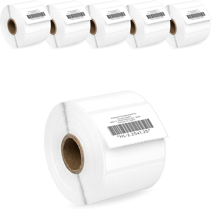 HOUSELABELS 2.25" x 1.25" Address Labels on 1" Core Compatible by HouseLabels