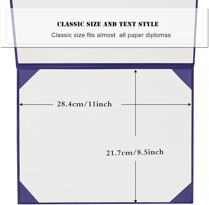 Diploma Cover 8.5” x11” Diploma Holder of Graduation Leatherette Padded - Image 6