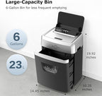 BONSEN 150-Sheet Autofeed Paper Shredder Heavy Duty, 60 Mins Micro-Cut Shredder - Image 8