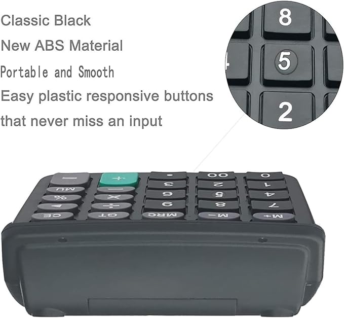 Calculators, BESTWYA 12-Digit Dual Power Handheld Desktop Calculator - Image 4