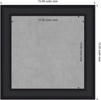 Amanti Art Black Framed Magnetic Board 15x15 X-Small Vision Board - Image 2