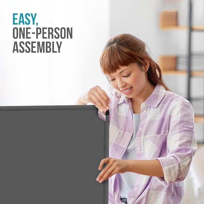Steel-AID 50-inch Rolling Privacy Room Divider - Image 6