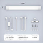 Modlicht LED Shop Light Fixture, 2FT Linkable 18W Plug in Wall Light, 5000K - Image 8