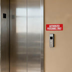 Anobell 10 Pack Authorized Personnel Only Sign Self Adhesive 9 × 3 Inch - Image 7