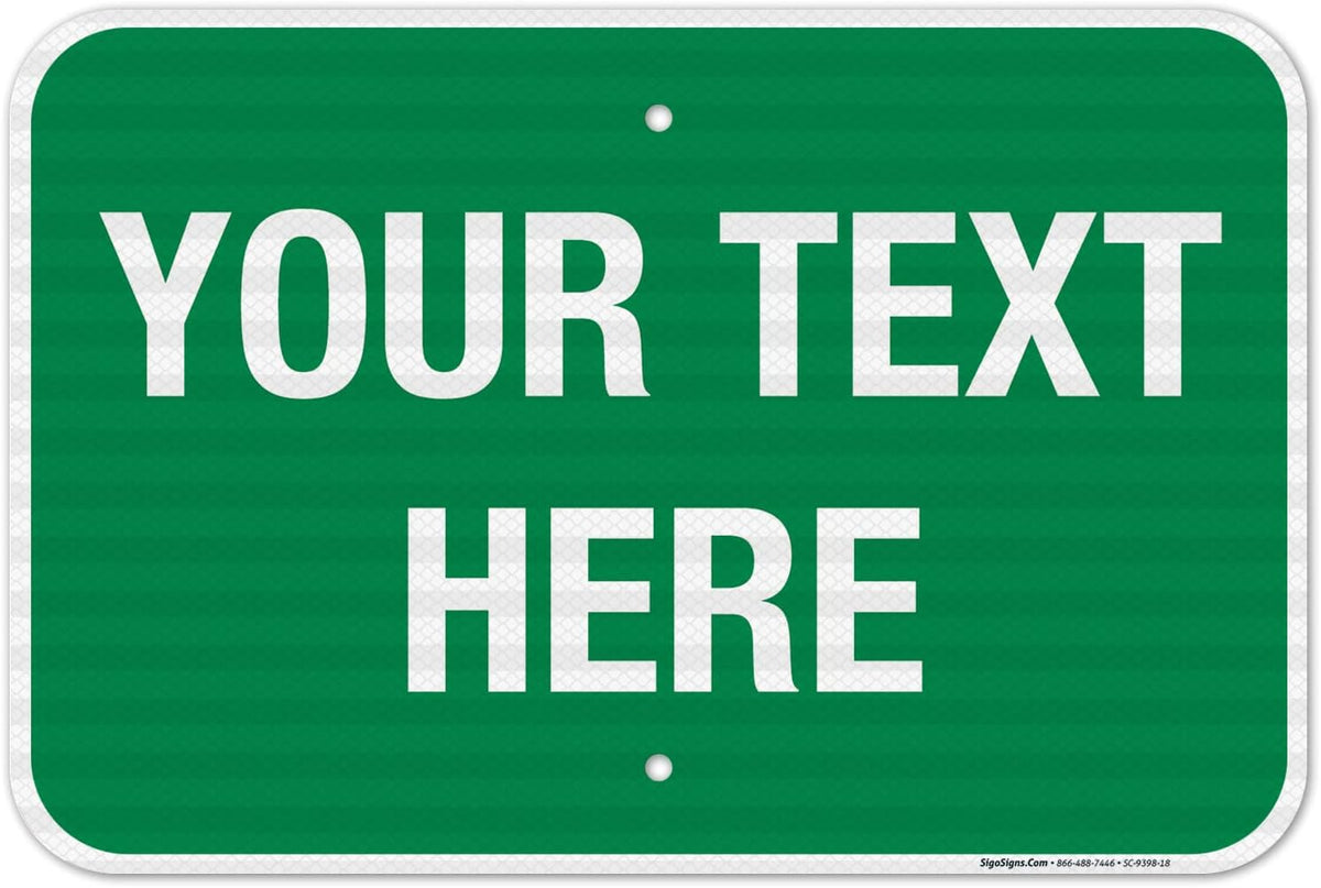 Personalized Custom Green Background Customize