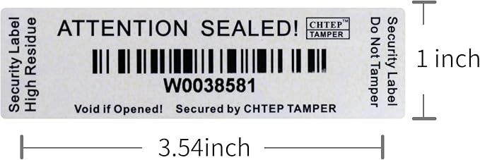 ChtepTamper 100 Pieces Total Transfer Tamper-Evident Stickers Security Labels - Image 5