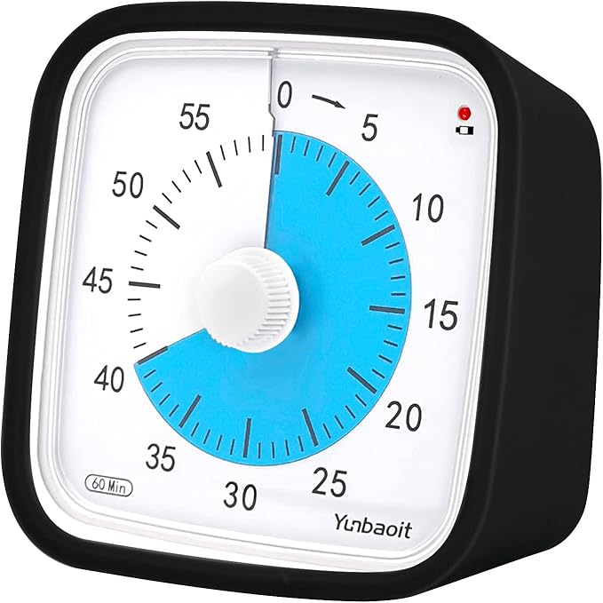 Yunbaoit Upgraded Black Visual Timer by Yunbaoit