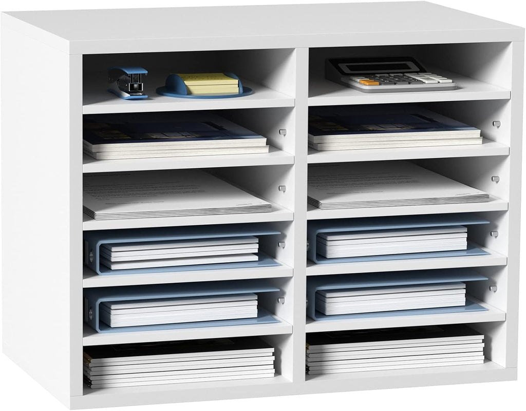 VEVOR Literature Organizers, 12 Compartments Office Mailbox