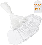 2000 PCS White Price Tags, 1.75 x 1.1 Inches, Goefun Gift Tags by Goefun