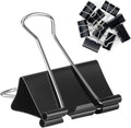 2 Inch 24 Pack Extra Large Binder Clips, Jumbo Paper Clips, Big Paper Clamps by OWLKELA