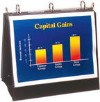 StoreSMART - Flip Chart Easel Presentation Binder - Landscape/Horizontal - Black - VH424 (Sheets not Included)