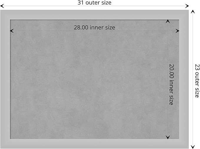 Amanti Art Silver Framed Magnetic Board 23x31 Medium Vision Board - Image 4