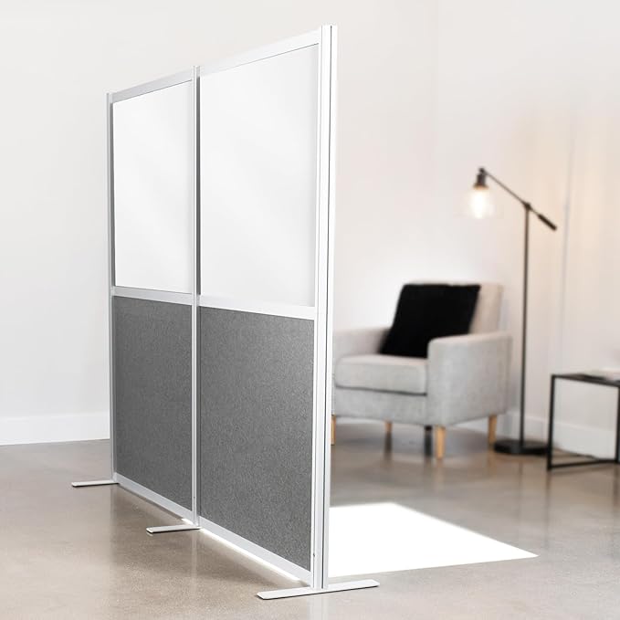 VIVO Modular Wall System, 2 PET and Whiteboard Panels, Professional Office - Image 2