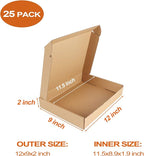 PHAREGE 12x9x2 inch Shipping Boxes Bulk 25 Pack Brown, Tab Lock Tuck Top Mailer - Image 3