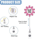 Breast Cancer Awareness Badge Reel Retractable Band ID Clip Cancer Awareness - Image 2
