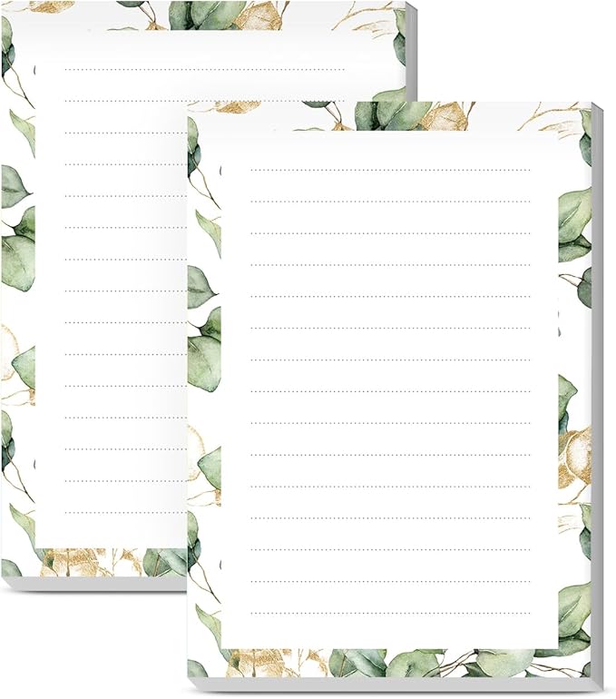SXboxing Sticky Notes 4X6 Inches, 2 Pack Large Cute Self-Stick Pads, Bright by SXboxing